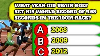 What Year Did Usain Bolt Set His World Record Of 9.58 Seconds In The 100m Race 1  General Questions!