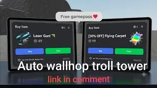Free gamepass script roblox free gamepass script script free gamepass 