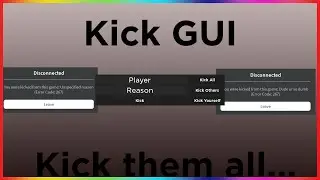 Roblox Serverside Script Showcase Kick GUI