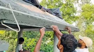 Creative Techniques of plastering_ Roop Border Design Plaster with Cement