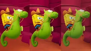 SPONGEBOB THE COSMIC SHAKE side by side COMPARISON Switch vs Xbox vs PS5