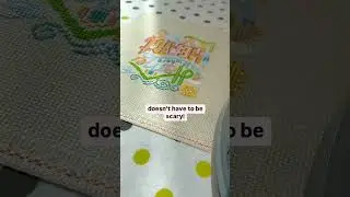 Ironing your cross stitch pattern... 