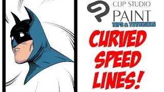 Draw CURVED Speed Lines in Clip Studio Paint | Quick Tips and Tutorial