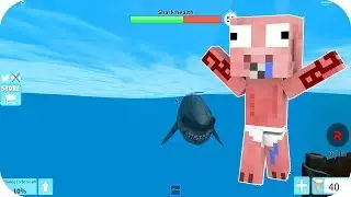 BABY AENH IS ATTACKED BY A SHARK - ROBLOX AENH SHARK BITE HAMMERHEAD
