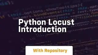 Python locust introduction