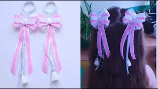 Master Class. Rezinochki waterfall. Fashion bows 2019