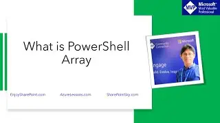 What is a PowerShell array and how to create an array in PowerShell?