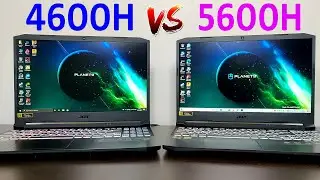 Ryzen 5 4600H vs Ryzen 5 5600H - Temperature Comparison + Cinebench Scores 🔥
