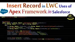 LWC Apex Framework to create record on Standard Opportunity object in Salesforce | Tech W3web| 