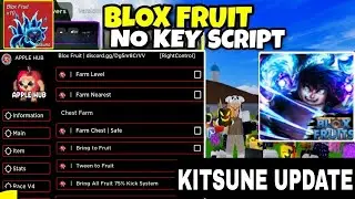 KITSUNE UPDATE🍎 Script Blox Fruit Mobile AUTO FARM |RACE V4| FRUIT MASTERY |RAID| Fluxus Script