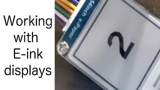 Interfacing e-ink displays with microcontrollers