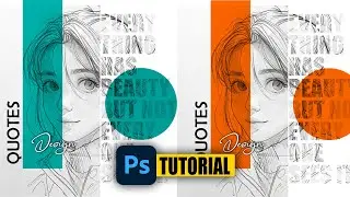 How to quote design in photoshop Tutorial #creative #photoshop #tutorial