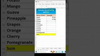 Automatically add units in excel 🔥|