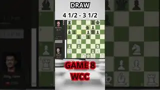 Nepomniatchi V/S Ding Liren Game 8 WCC