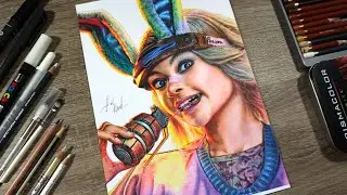 Drawing Borderlands - "Tiny Tina" ( Ariana Greenblatt ). / Рисую Бордерлендс - "Крошка Тина".