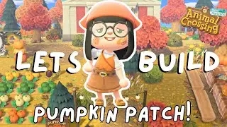 Fall City Pumpkin Patch Speed Build | Animal Crossing New Horizons