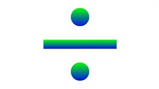 Simple Python Turtle Graphic and Code : Division Symbol (Gradient)