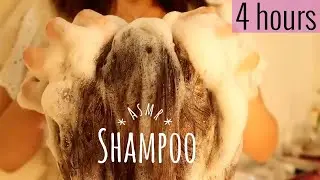 [ASMR] 4 HOURS Relaxing Shampoo and Hair Wash | No talking