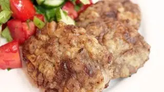 Котлеты из кабачков и мясного говяжьего фарша 