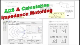 How To Calculate Impedance Matching Networks Compare With ADS