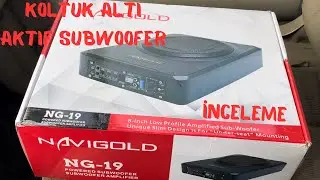 KOLTUK ALTI AMFİLİ SUBWOOFER - NAVİGOLD NG-19 İNCELEME KUTU AÇILIŞI