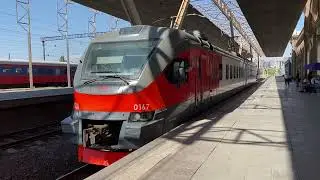 Armenian Railways EMU departing Yerevan station.