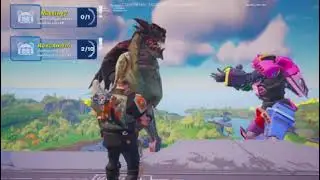 evento ao vivo Robô e catos no Fortnite