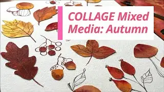 How To Make Autumn Mixed Media Collage Art