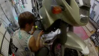 KawasakiKLE400 engine repair PART1
