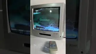 Retro GOODMANS CRT 14 inch TV DVD COMBI