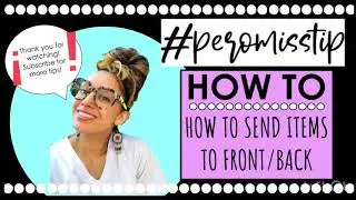 HOW TO SEND ITEMS TO FRONT & BACK ON GOOGLE SLIDES