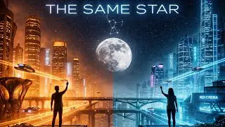 THE SAME STAR 🌙 | Two Worlds, One Sky | Cyberpunk Cinematic