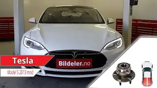 Tesla Model S: Hvordan bytte hjullager bak - 2012 og nyere modeller