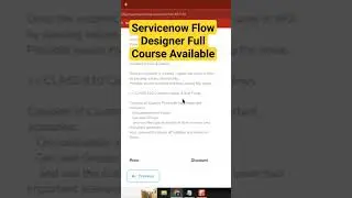 Servicenow Flow Designer Full Course Available 