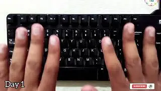 English typing course day 1 | Free computer typing course #englishtypingcourse