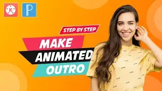 Make a simple animated outro with Kinemaster & pixellab | Android Editing |AE
