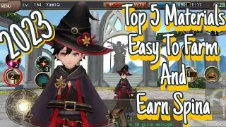 Iruna Online - Top 5 Materials Easy To Farm And Earn Spina 2023 Part 2