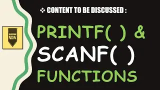 What is Printf( ) and Scanf( ) Functions | Input / Output Instructions | C Language | C Tutorial |