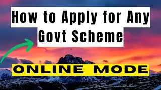 Apply for Any Government Scheme Online in J&K | self-employment schemes in J&K