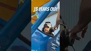 13 year old Flys Stearman Biplane!