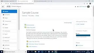 Online Classes with Moodle