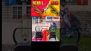 Scar-L vs M416 Full Damage details #pubgmobile #bgmi #zodking #gaming