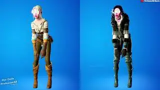 Fortnite Hypnot Eyes Emote With Ciri & Yennefer of Vengerberg Skin Thicc 🍑😜😍🔥