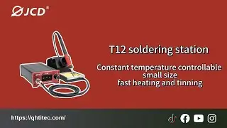 How powerful is the JCD T12 smart soldering station?