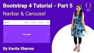 Bootstrap Navigation bar and Carousel - Bootstrap 4 Tutorial in Hindi Part - 5