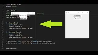 How to make your UI in tkinter TRANSPARENT | Python tutorial