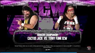 Cactus Jack VS Terry Funk - Hardcore Championship - WWE 2K23