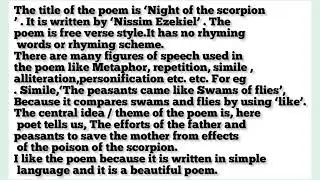3.1 Night of the Scorpion appreciation