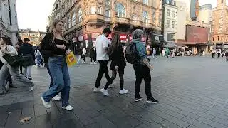 Busker in Leicester Square, LODON UK