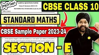 CBSE Sample Paper 2023-24 | Class 10 Maths ( Standard ) Sample Paper Solutions | Board Exam 2023-24
